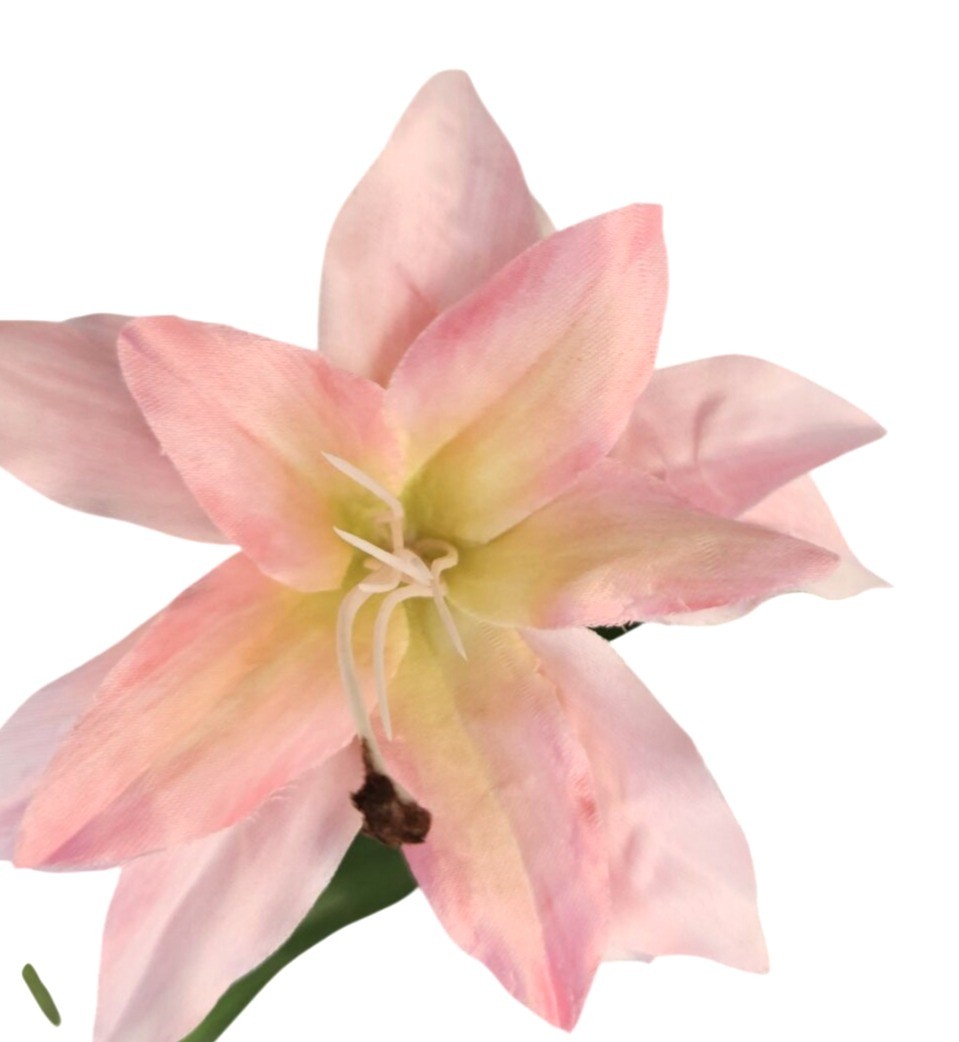 Luxury Artificial Blush Pink Lily Stem | Faux Lily Floral Decor | Romantic Botan