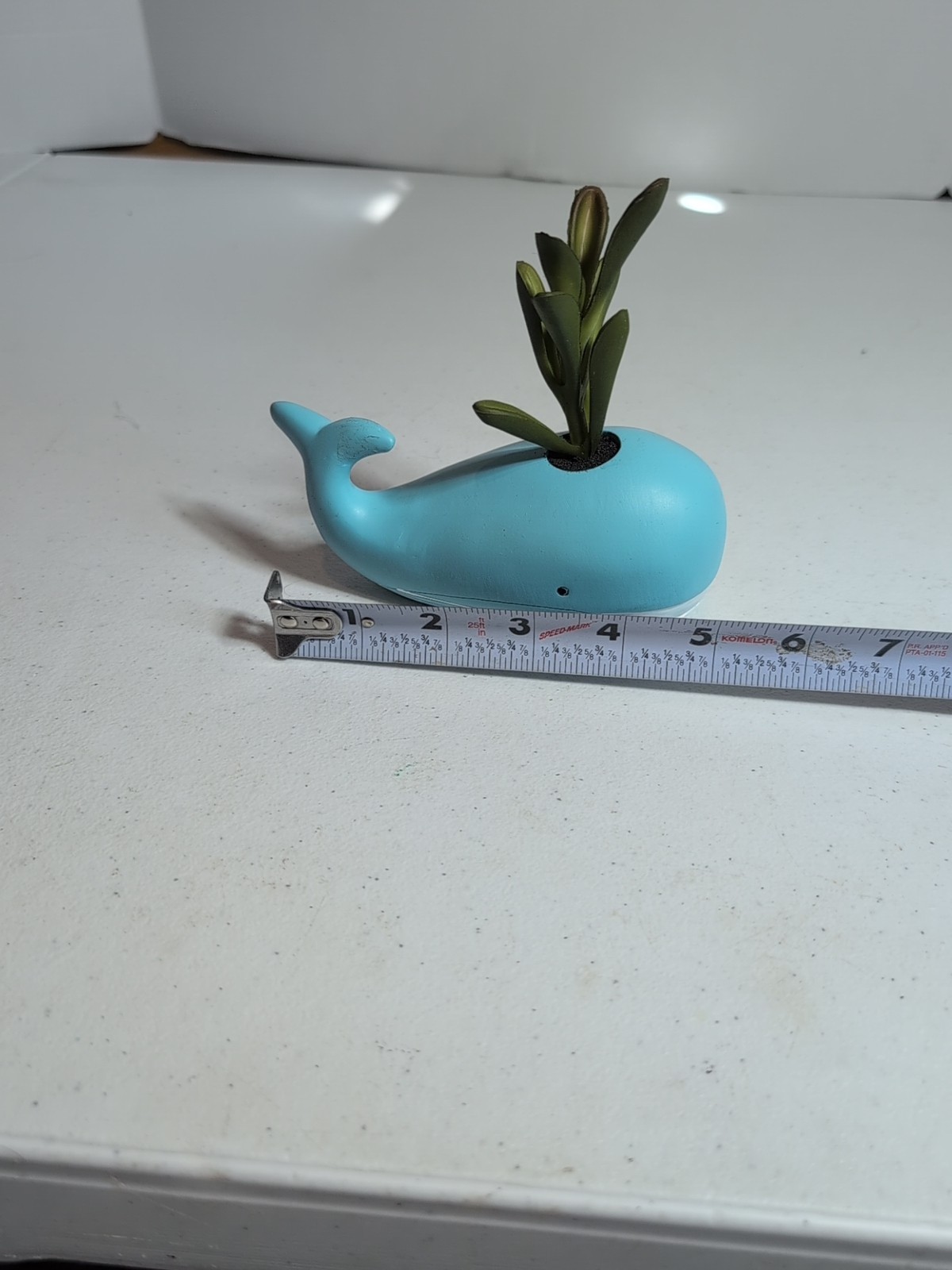 5 inch Whale Faux Planter, Home Decor, Bathroom Decor, Decorative Piece