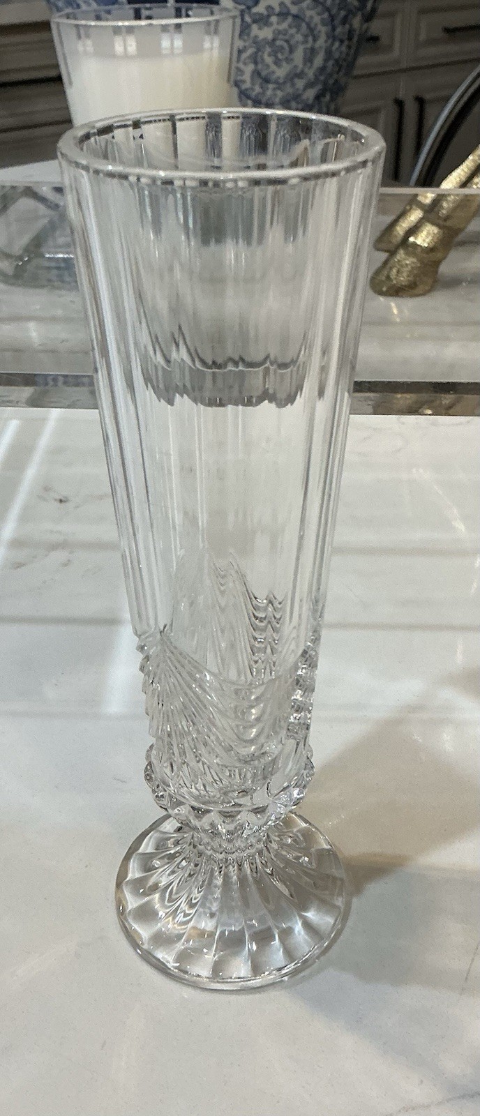 Bud Vase RCR Royal Crystal Rock 6.7 in. “Aurea” Vintage 80´s