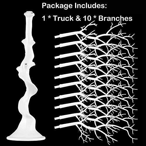 NUPTIO Artificial White Tree 30inches Height Wedding Centerpieces for Tables for