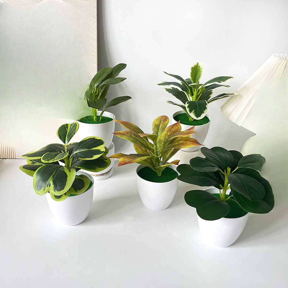 Compact Fake Plant 16cm Height for Photography Studio or Live Stream Backdrop