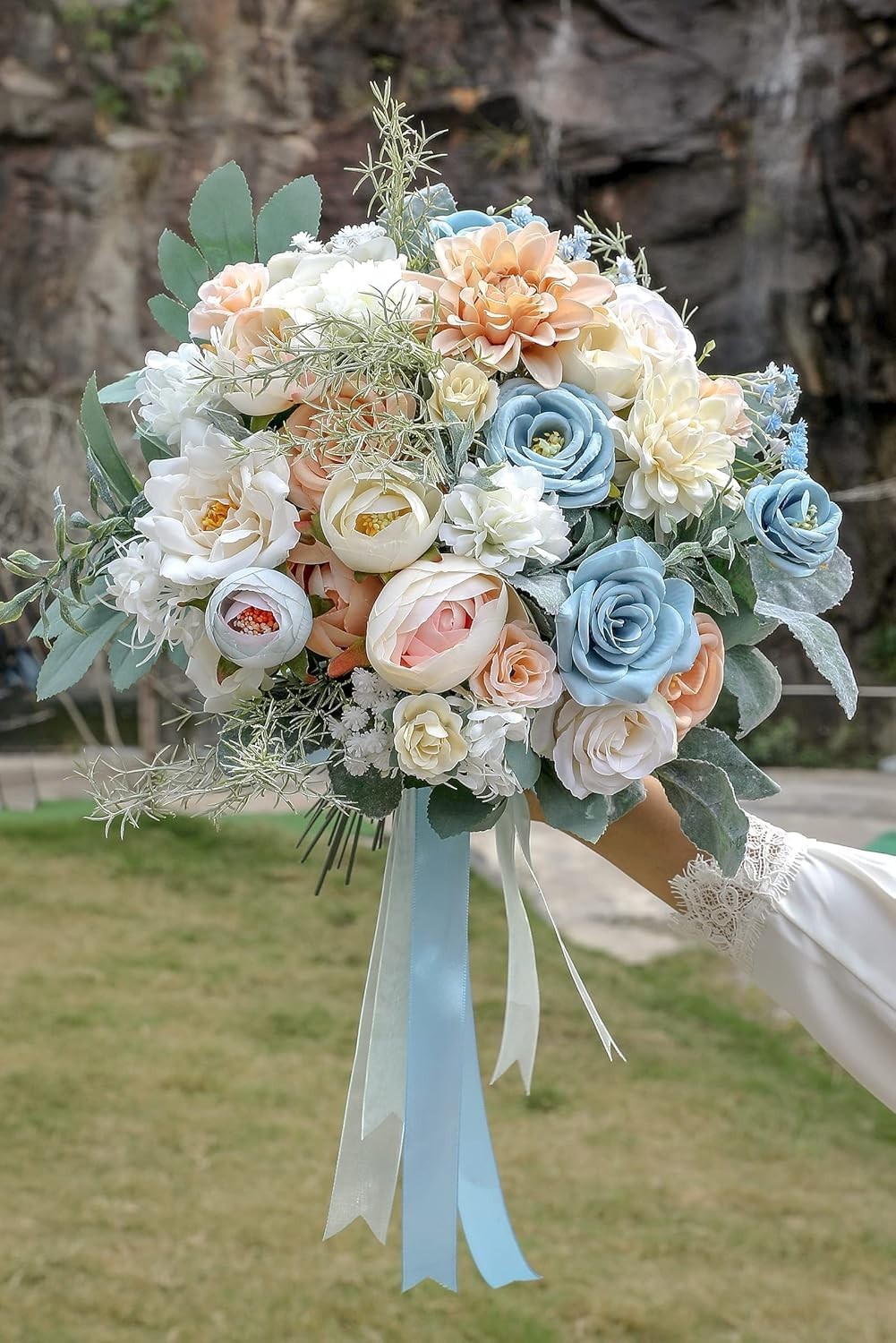 Luxurious Faux Flower Box Set: DIY Bouquets & Centerpieces in Elegant Kraft Box