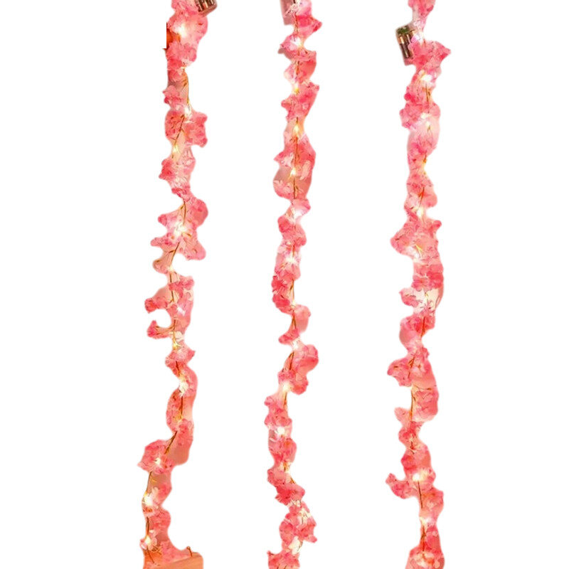 2M Cherry Blossom Light String Garland 20LED Fairy Lights Home Decro Waterproof