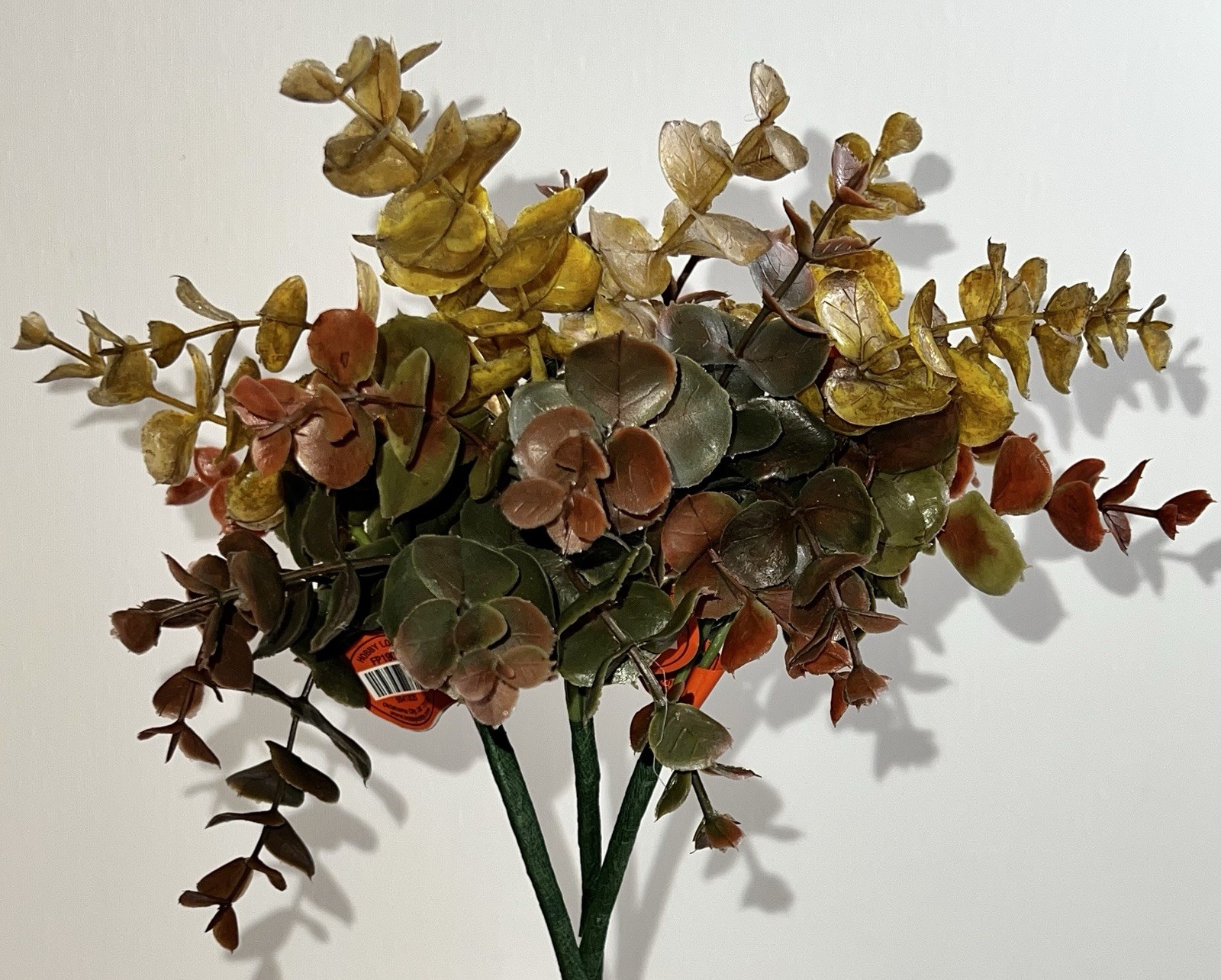Artificial Eucalyptis Leaves Branches 3 Pc Fall Autumn Decor Thanksgiving NWT