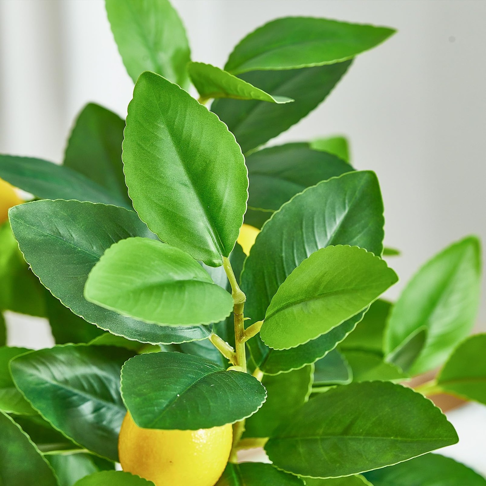 3 PCS 18 Inch Artificial Lemon Branches Fake Fruit Picks Tree Decor