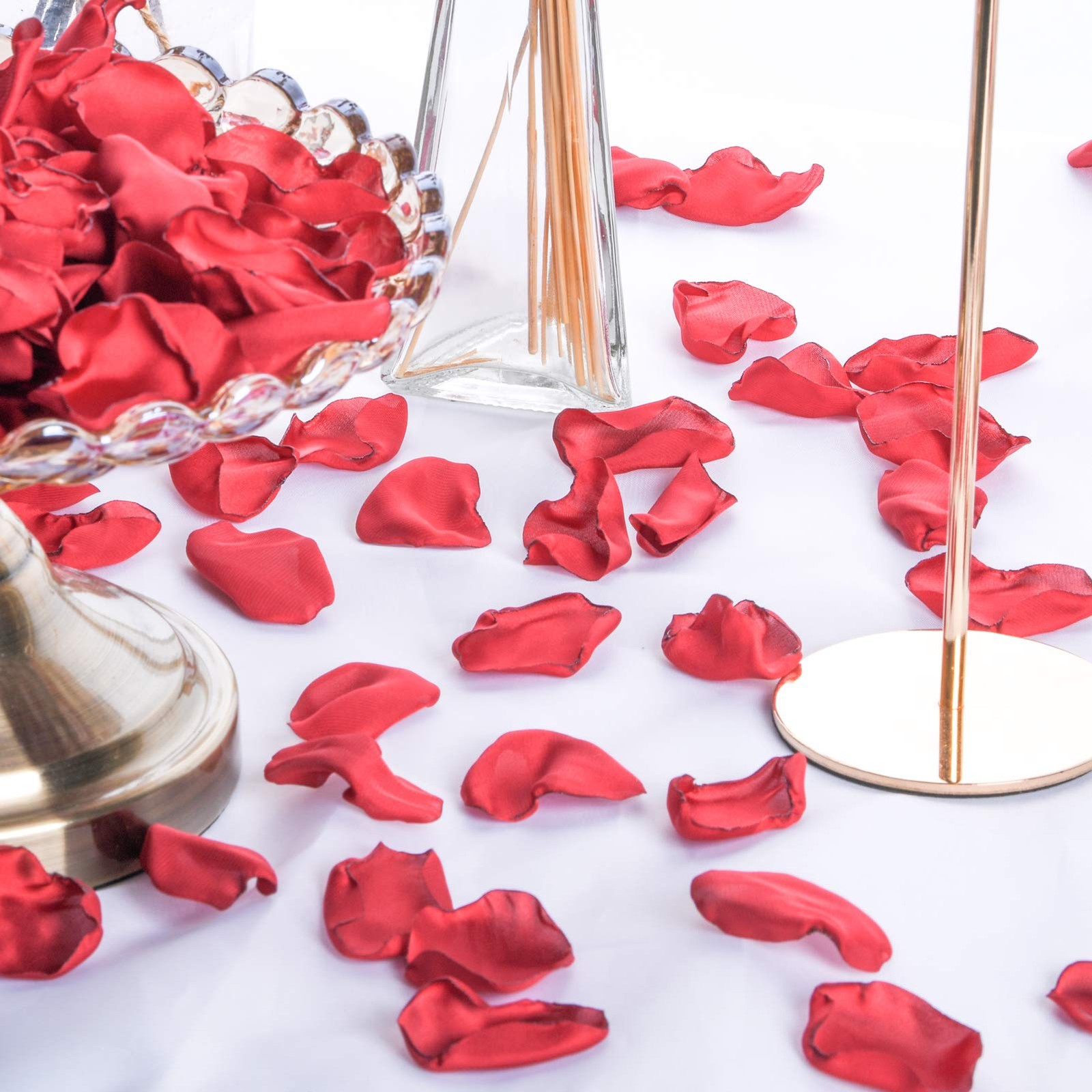 Burgundy Rose Petals 300pcs Silk Rose Petals Flower Petals for Wedding Flower…