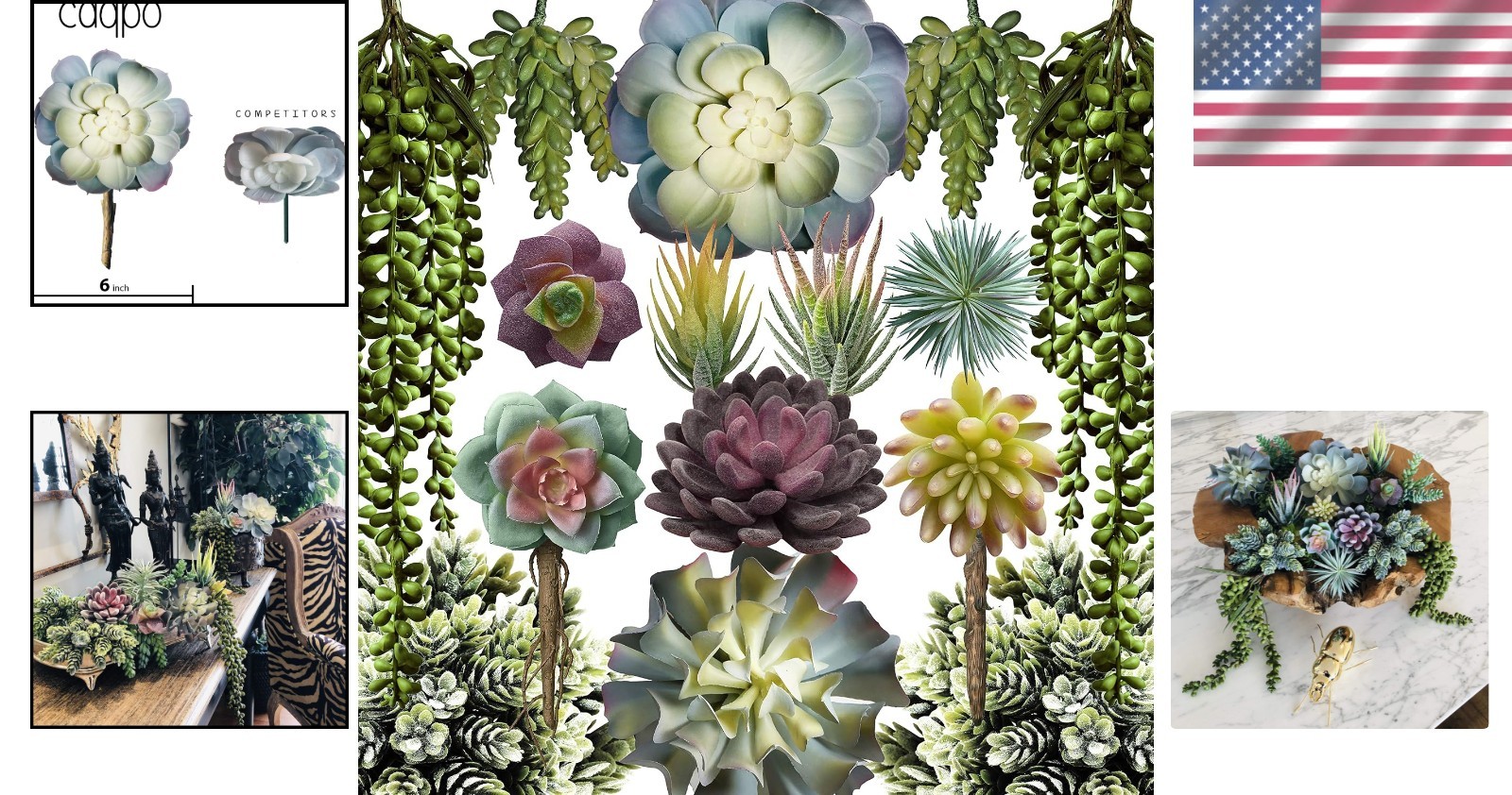 Lifelike Faux Succulent Plants – 15 Pack in Pet-Safe Design for Effortless Style