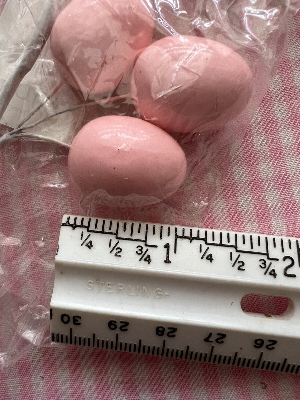 4 Easter Egg Spray Picks Pastel Colors Blue White Pink Purple Foam & Painted NEW