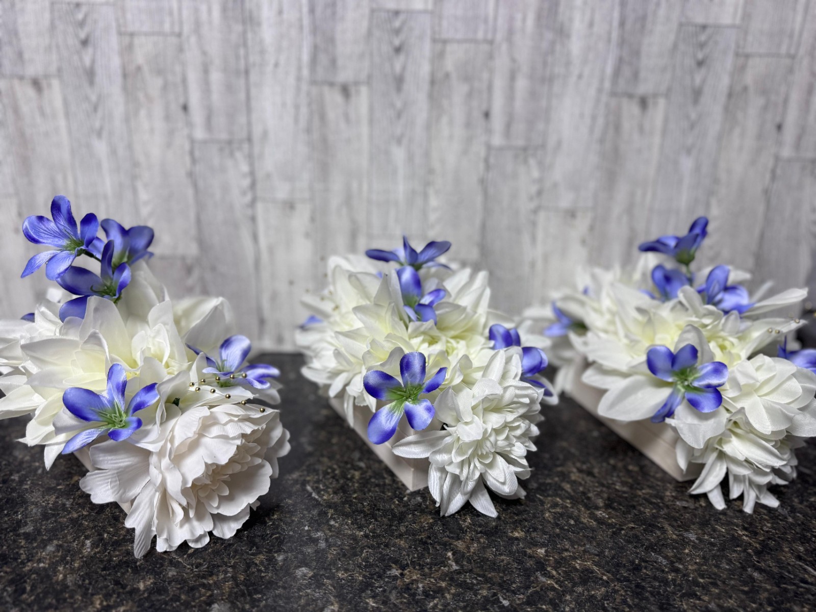 Flower Table Centerpieces – Set of 6 Floral Arrangement Artificial Wedding