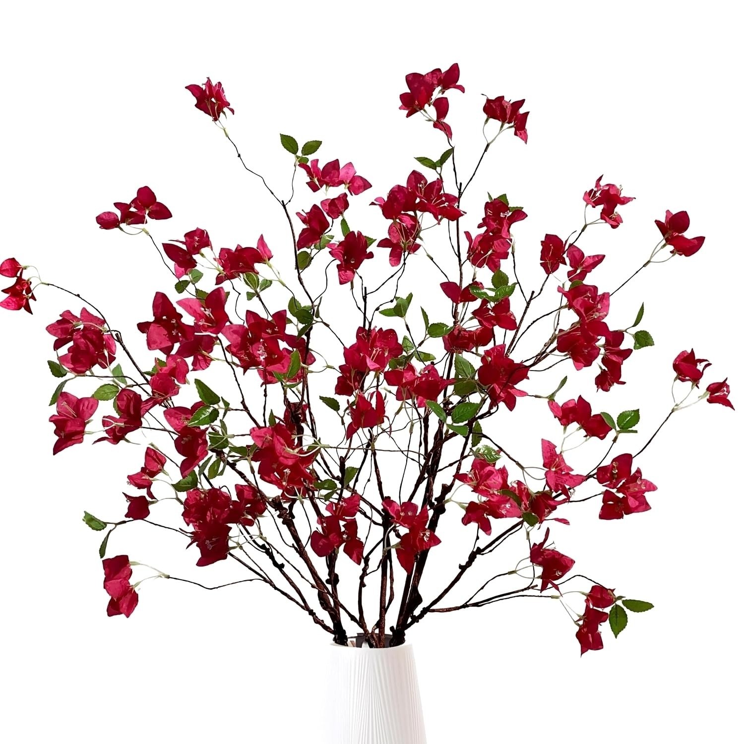Artificial Bougainvillea Flower Branches Silk Bougainvillea Stems with Dried …