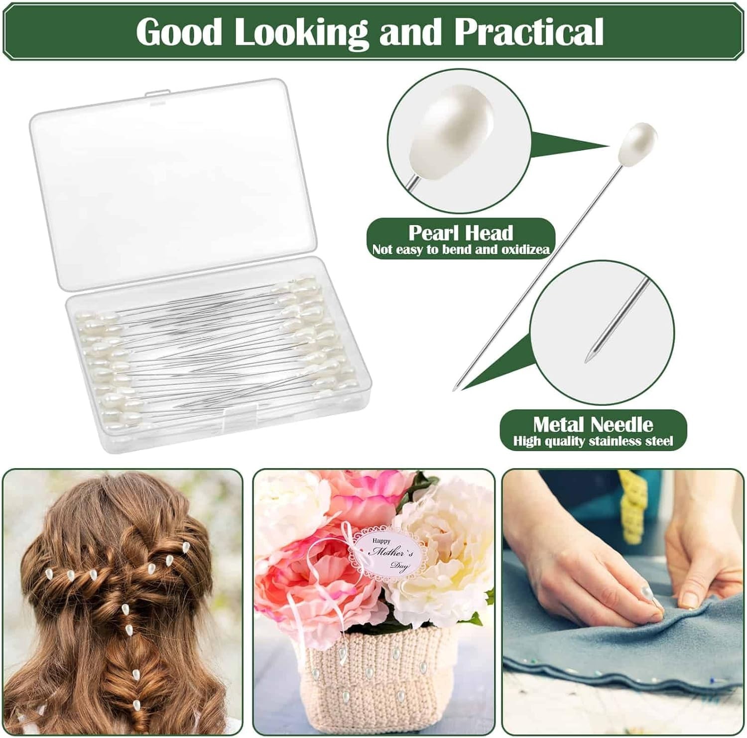Waterproof Floral Arrangement Kit: 100 Stem Wires, Tape & Pins for DIY Bouquets