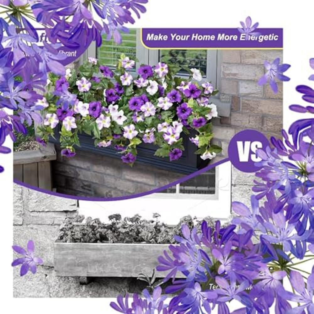 Vibrant Spring Faux Petunias in Silk and Plastic for Patios and Living Rooms