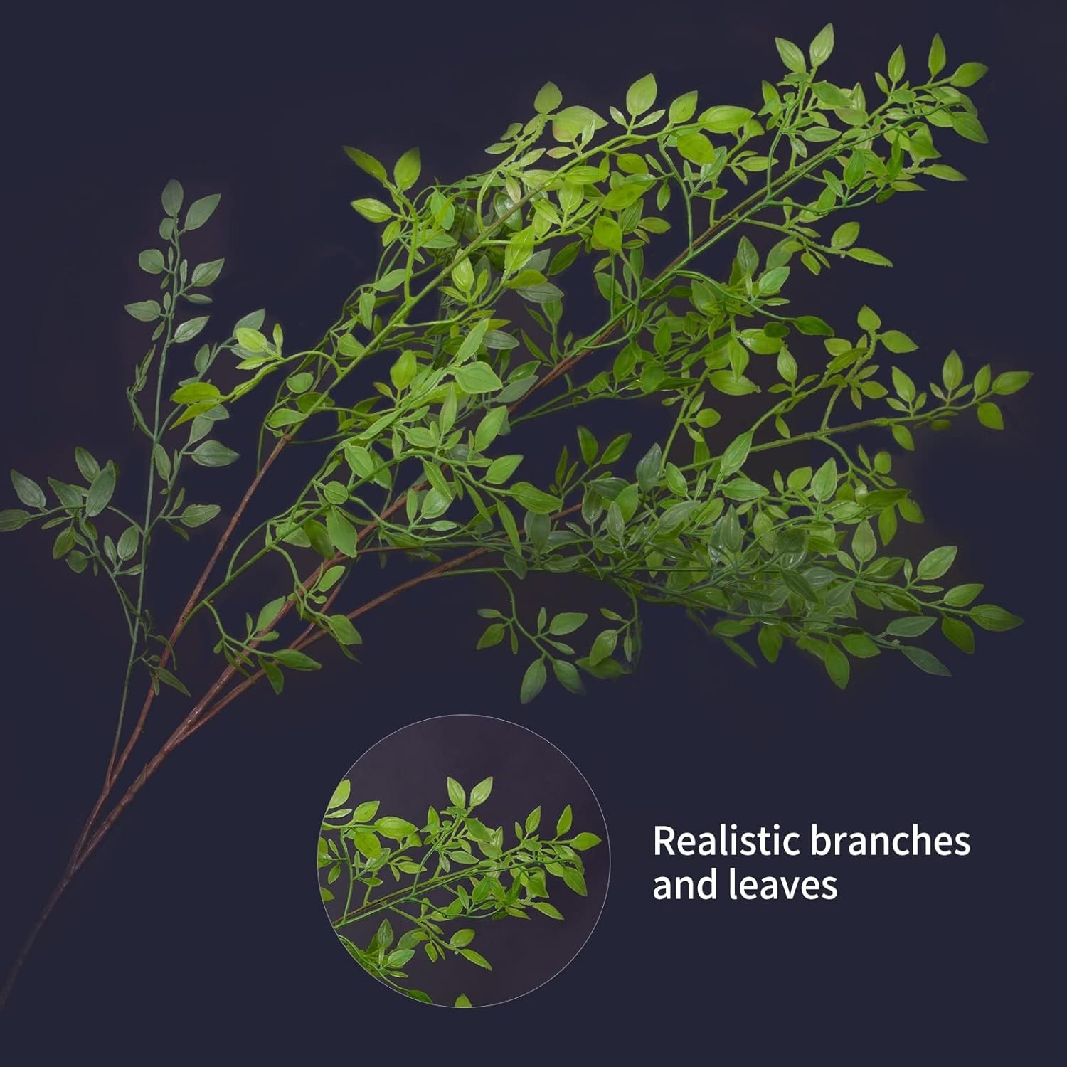 Lifelike 43.3″ Nandina Faux Branches – Set of 2 for Stylish Decorations