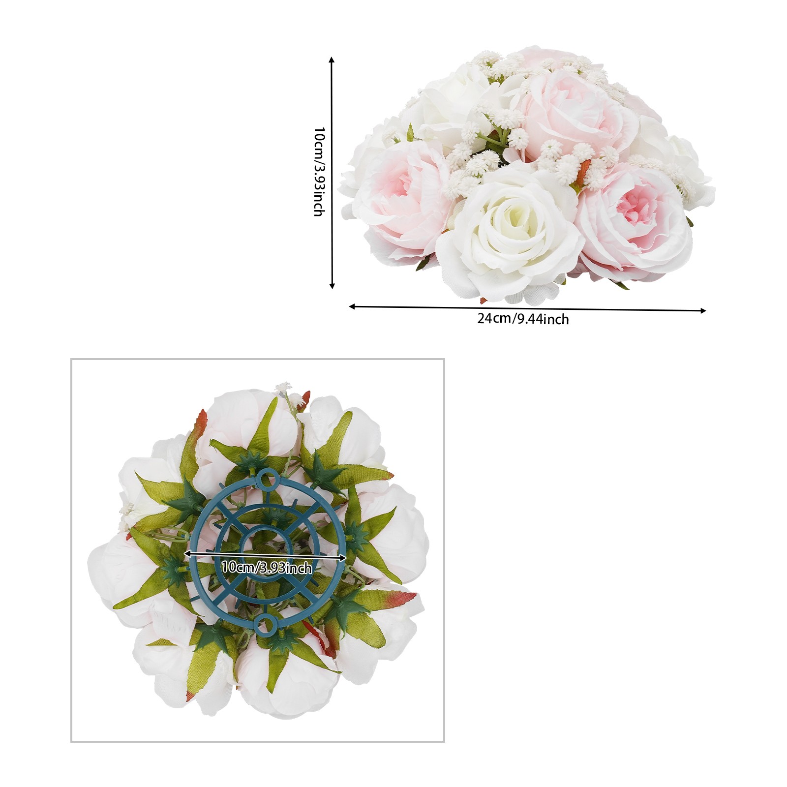 Wedding Flower Balls For Centerpieces 10Pcs Artificial Flower Ball Arrangement