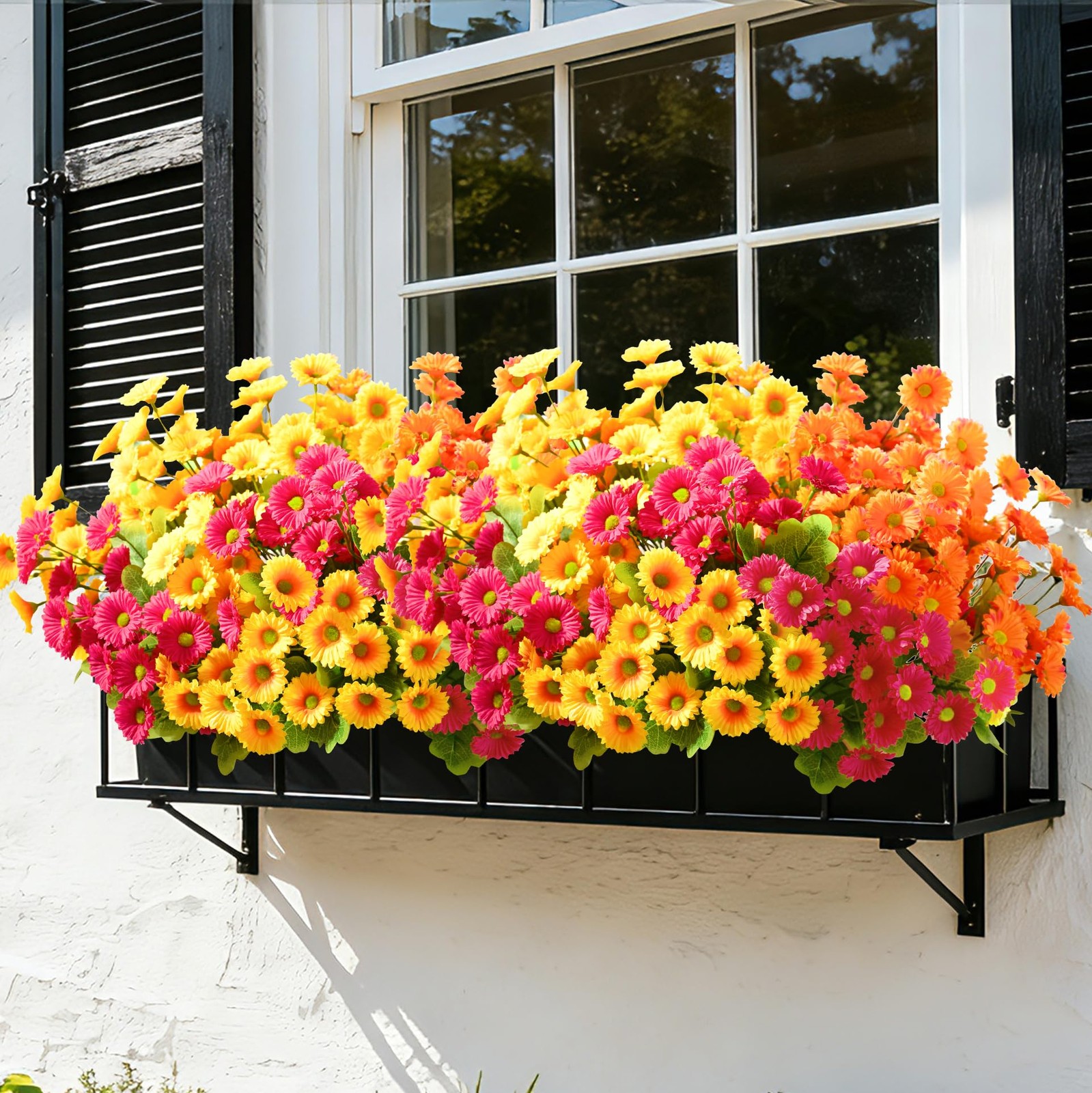 Best Waipfaru Artificial Flowers for Outdoors Faux Plants, UV Resistant Outdoor