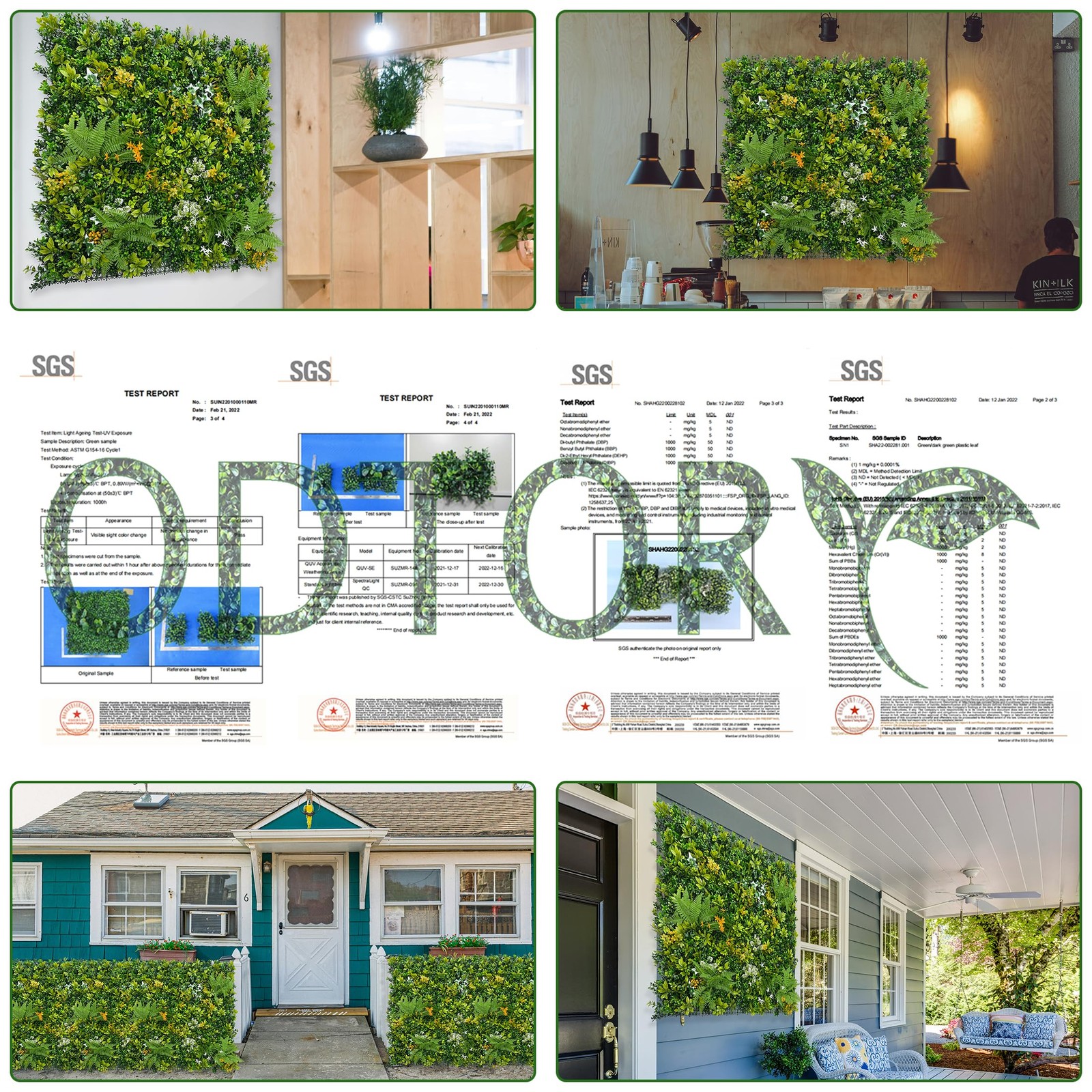 Artificial Boxwood Hedges Panels Roll:54” x 120” (45 sqft)
