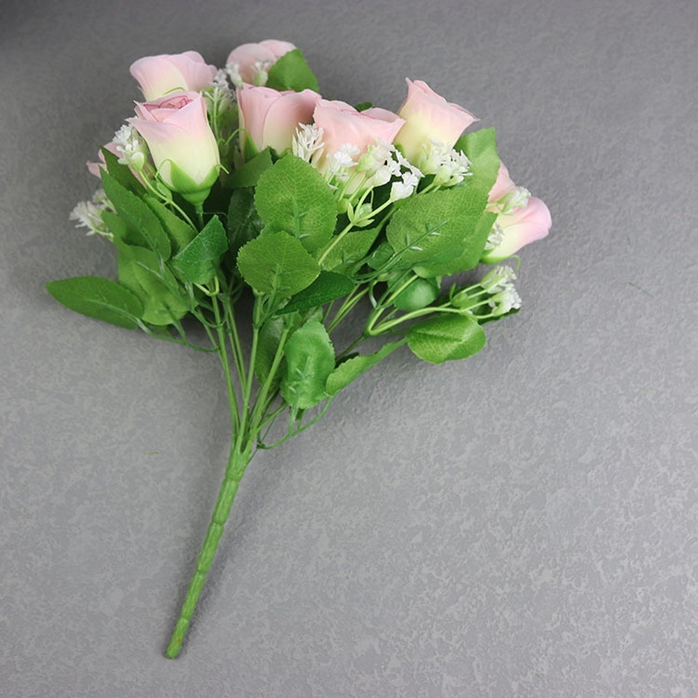 Silk Artificial Flowers Pack of 12 32cm Stems for Vase and Shelf Display