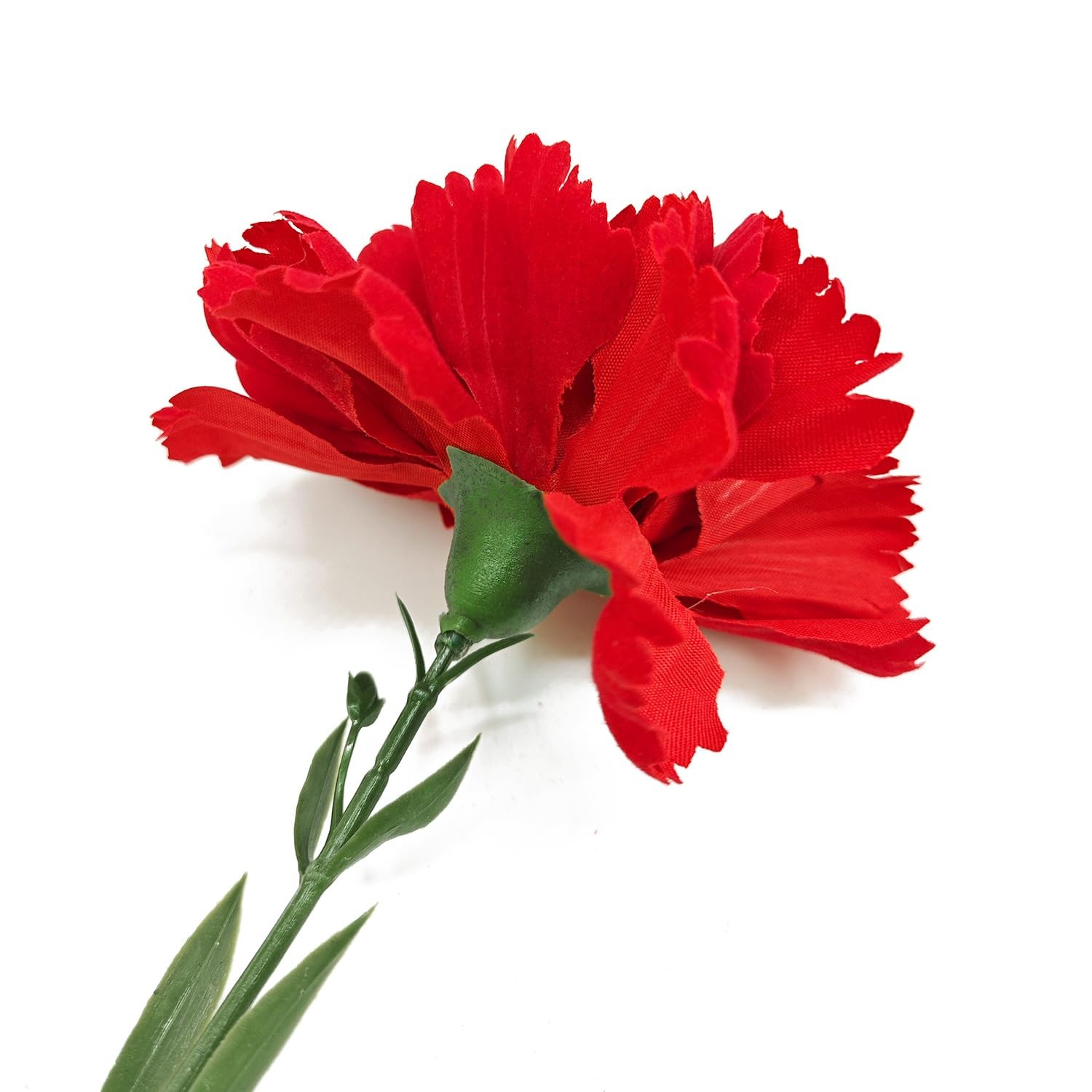 Artificial Flowers Dark Red Carnation 6 pcs