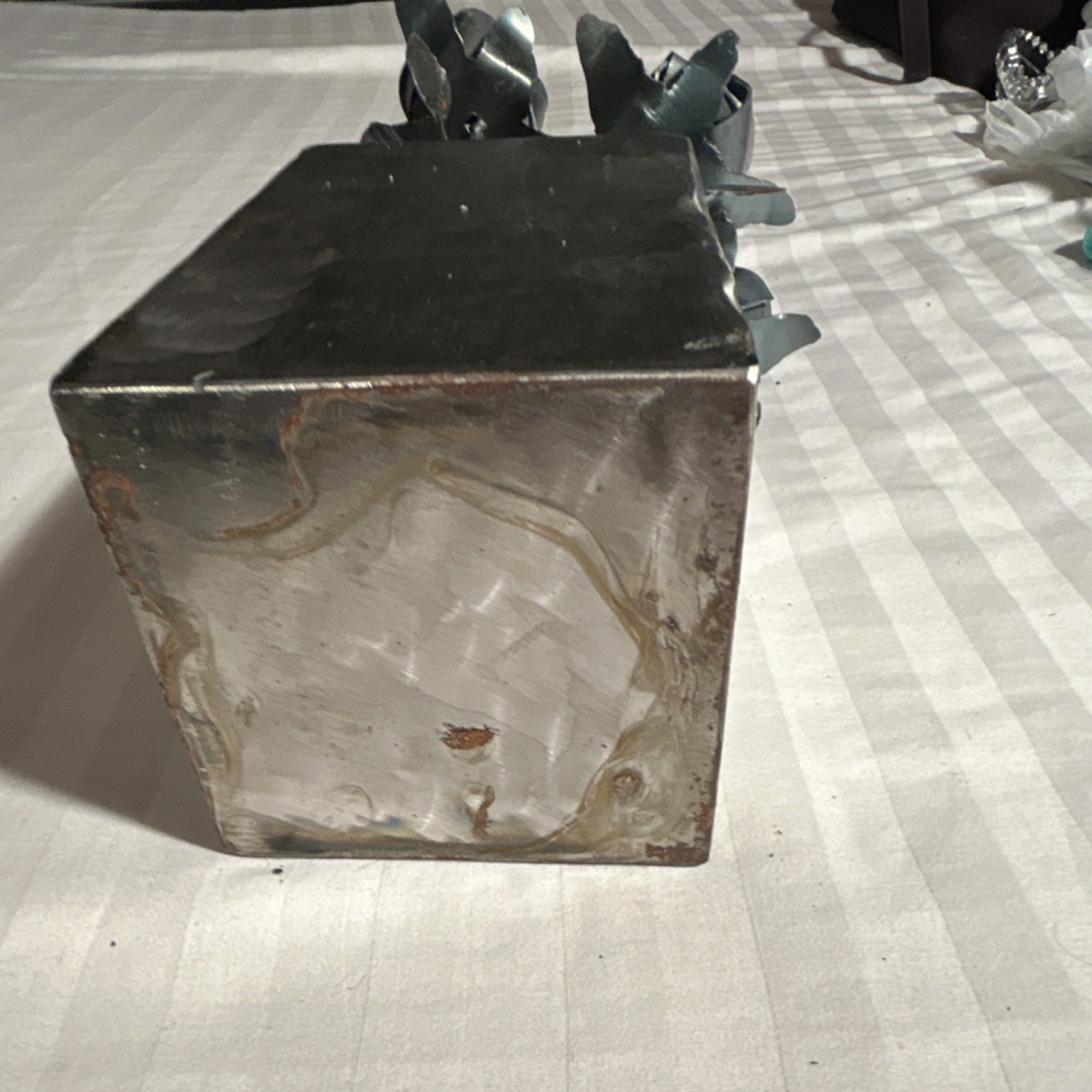 Metal Artificial Rose Flower Arrangement Centerpiece Table Decor