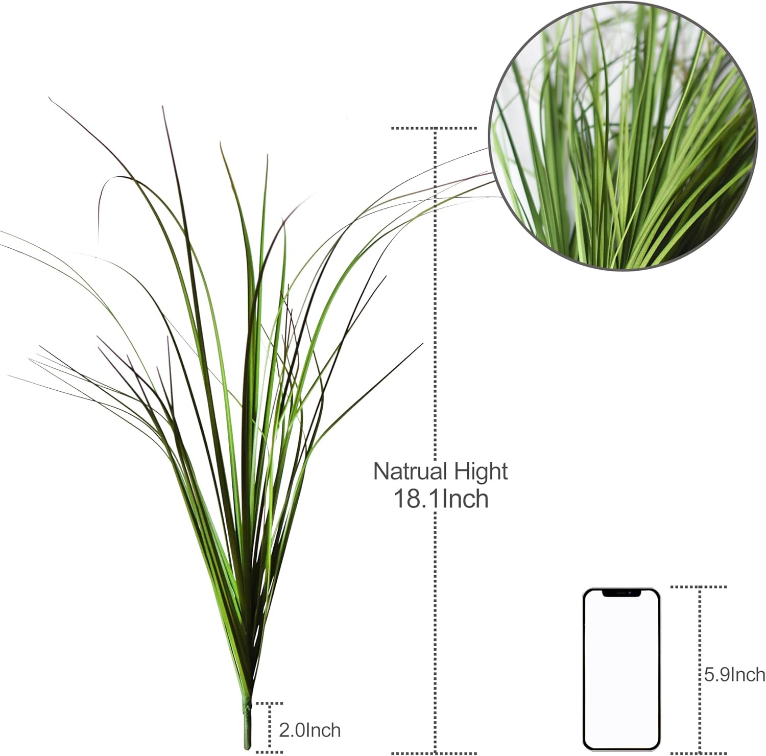 16PCS Artificial Plants, Wheat Grass Greenery Stems, Fake Tall Grass for Home De