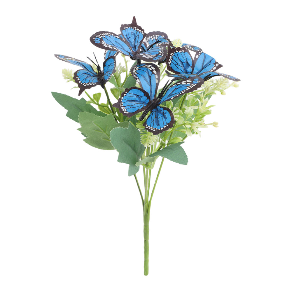 Artificial Phalaenopsis Bouquet with Butterfly Design for Home Office Decor