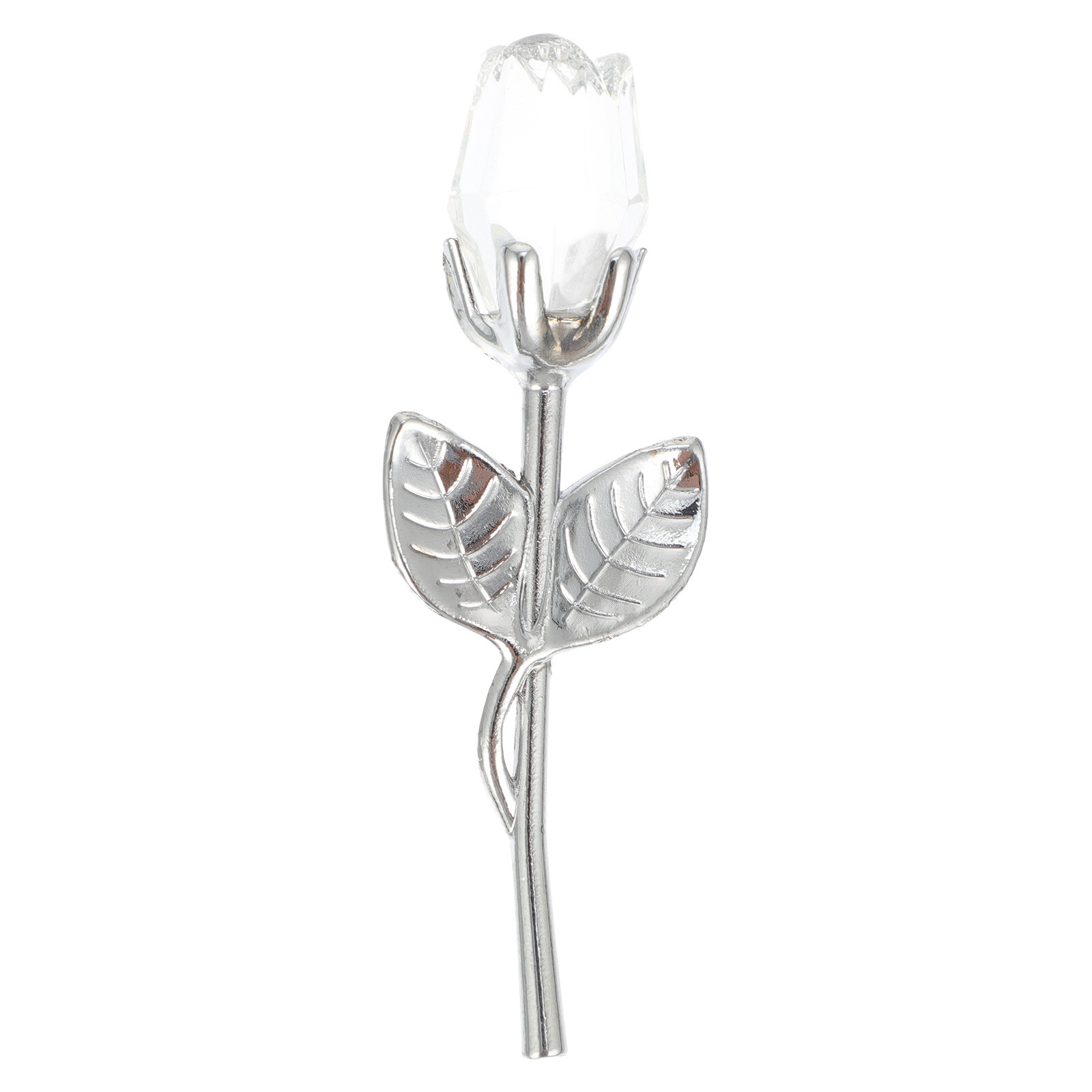 Miniature Rose Figurine Paperweight Figurine Hand Blown Adornment Wedding