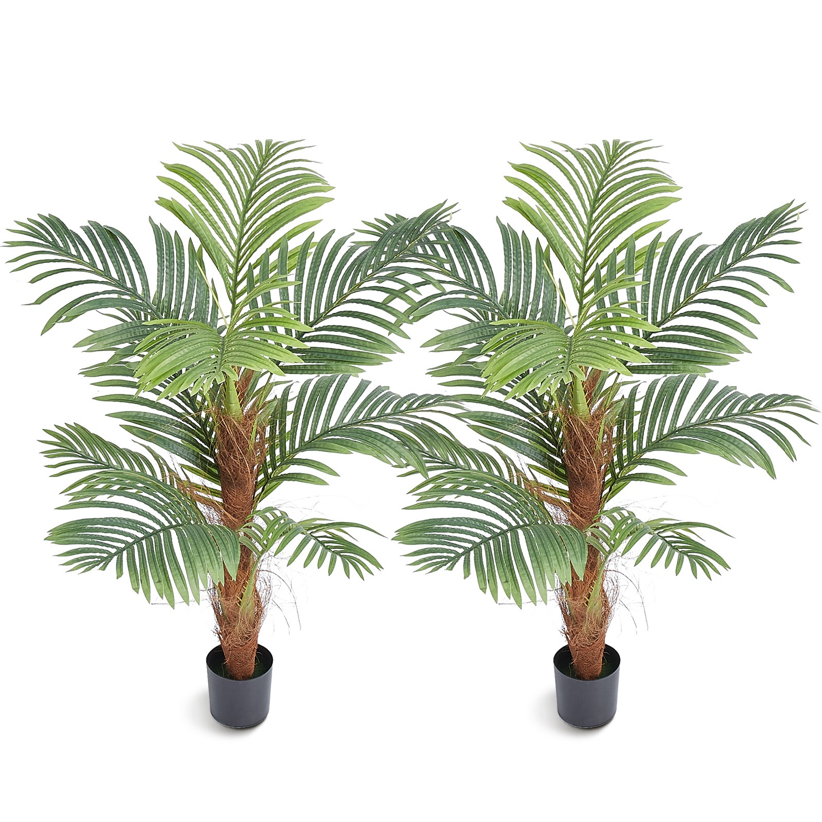 Uimoso 4 FT Artificial Areca Palm Tree Decorative Faux Plant for Indoor Spaces