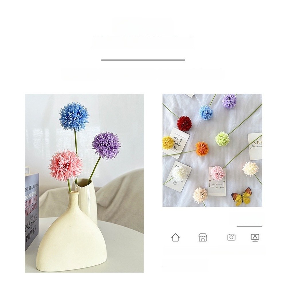Home Office Party Artificial Peony Bouquet in Silk Fabric 45cm Realistic Design