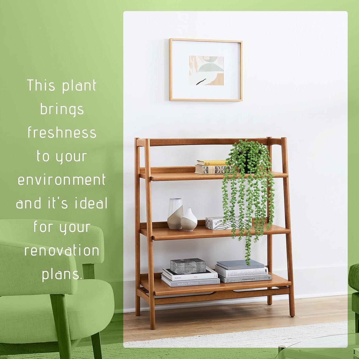 Realistic Artificial String of Pearls Plant – Faux Hanging Succulent Trailing
