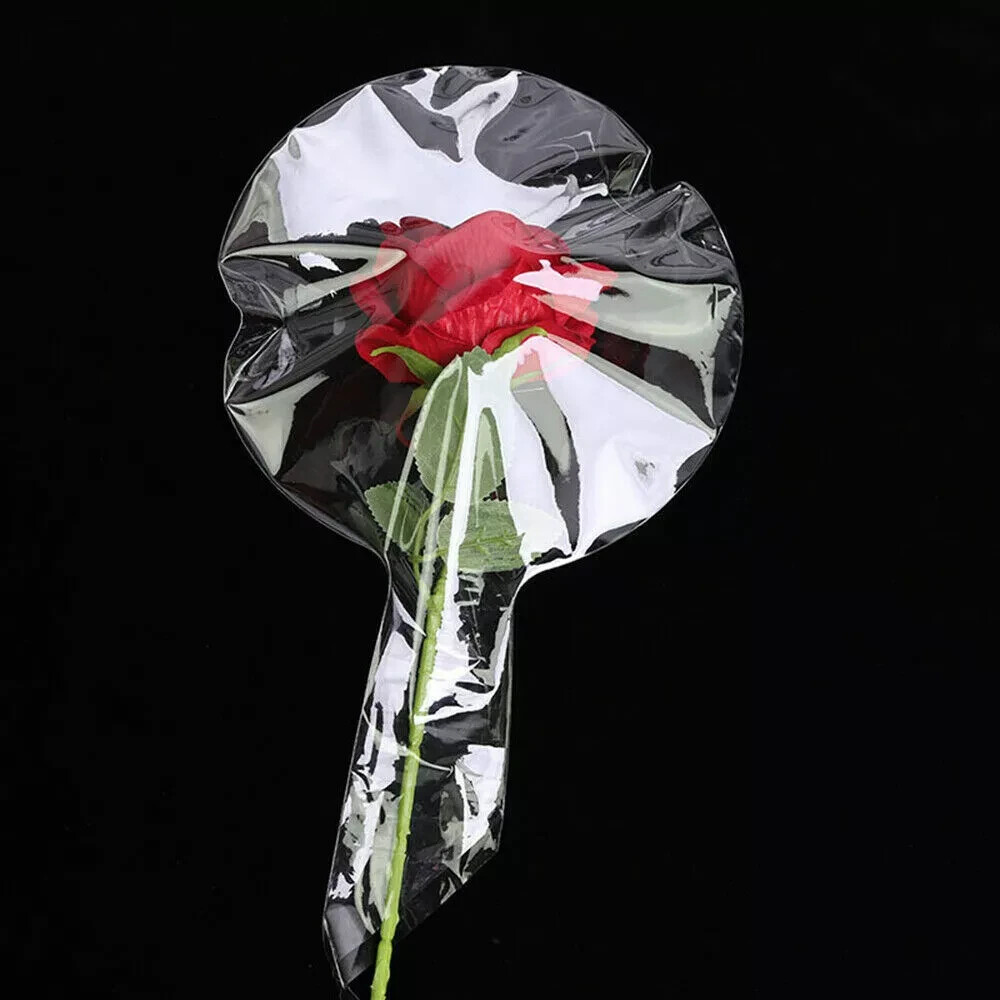 Valentine’s Day LED Light Balloon Red Rose DIY Flower Bouquet Gift – 3 Set/Order