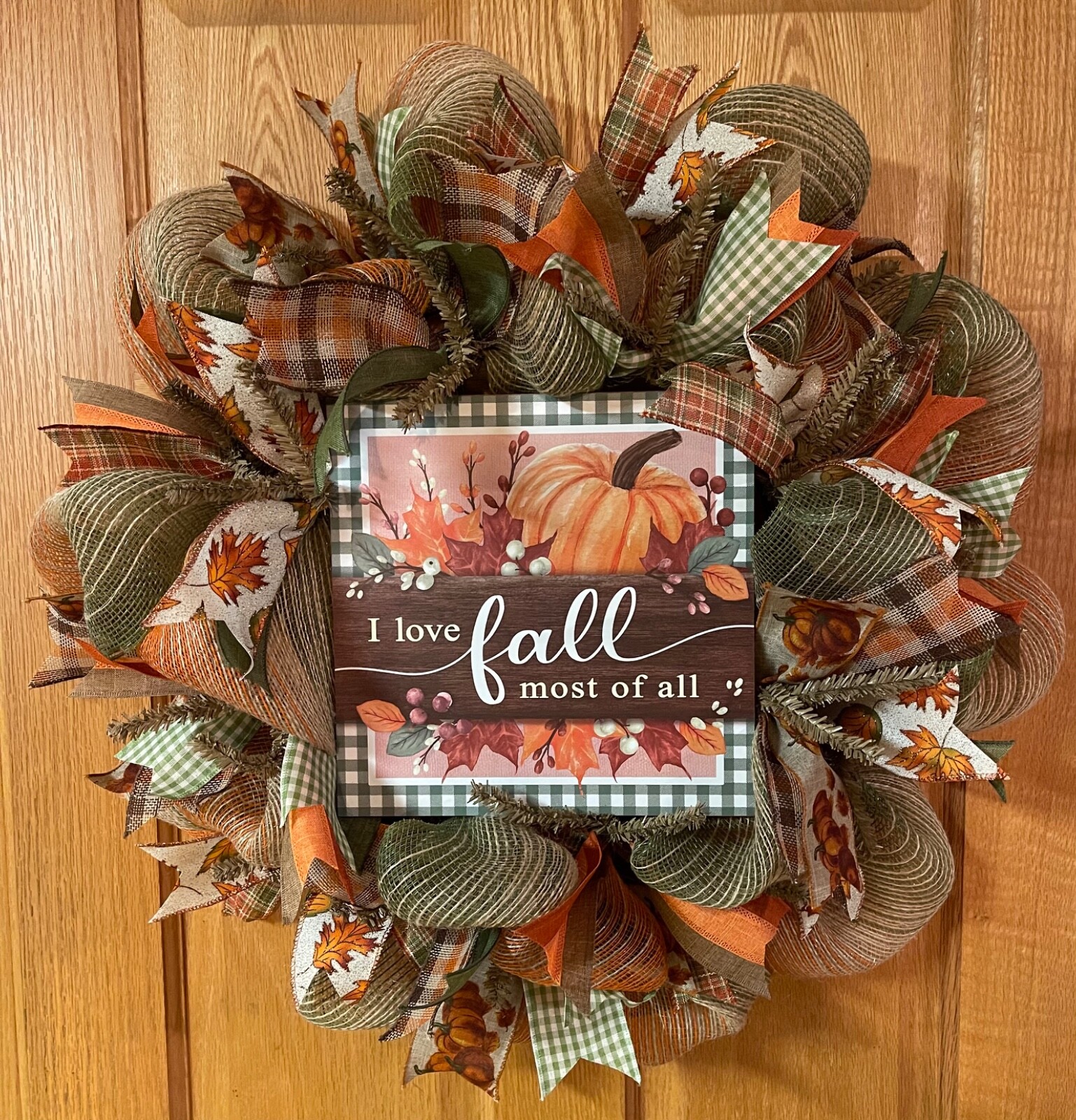 24” hanging wreaths for door – Fall, Back To School, Halloween, Christmas, etc.