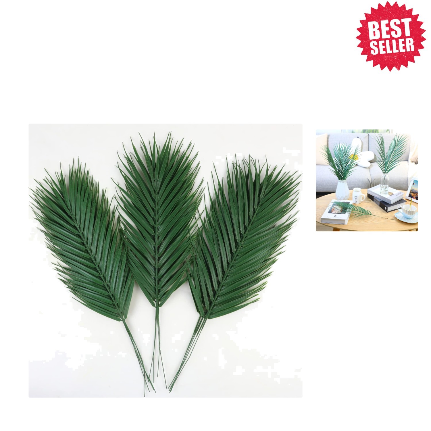 Adjustable 16 PCS Palm Leaves – Perfect for Hawaiian Luau & Beach Theme Decor