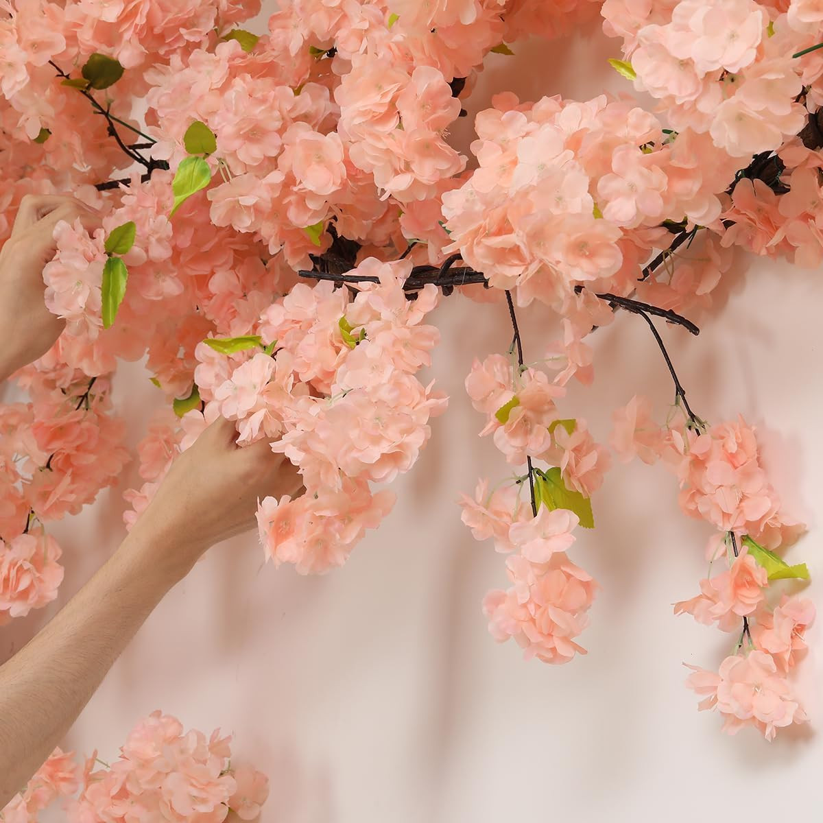 Champagne Pink LED Cherry Blossom Tree – 4ft x 6.5ft for Home & Party Decor
