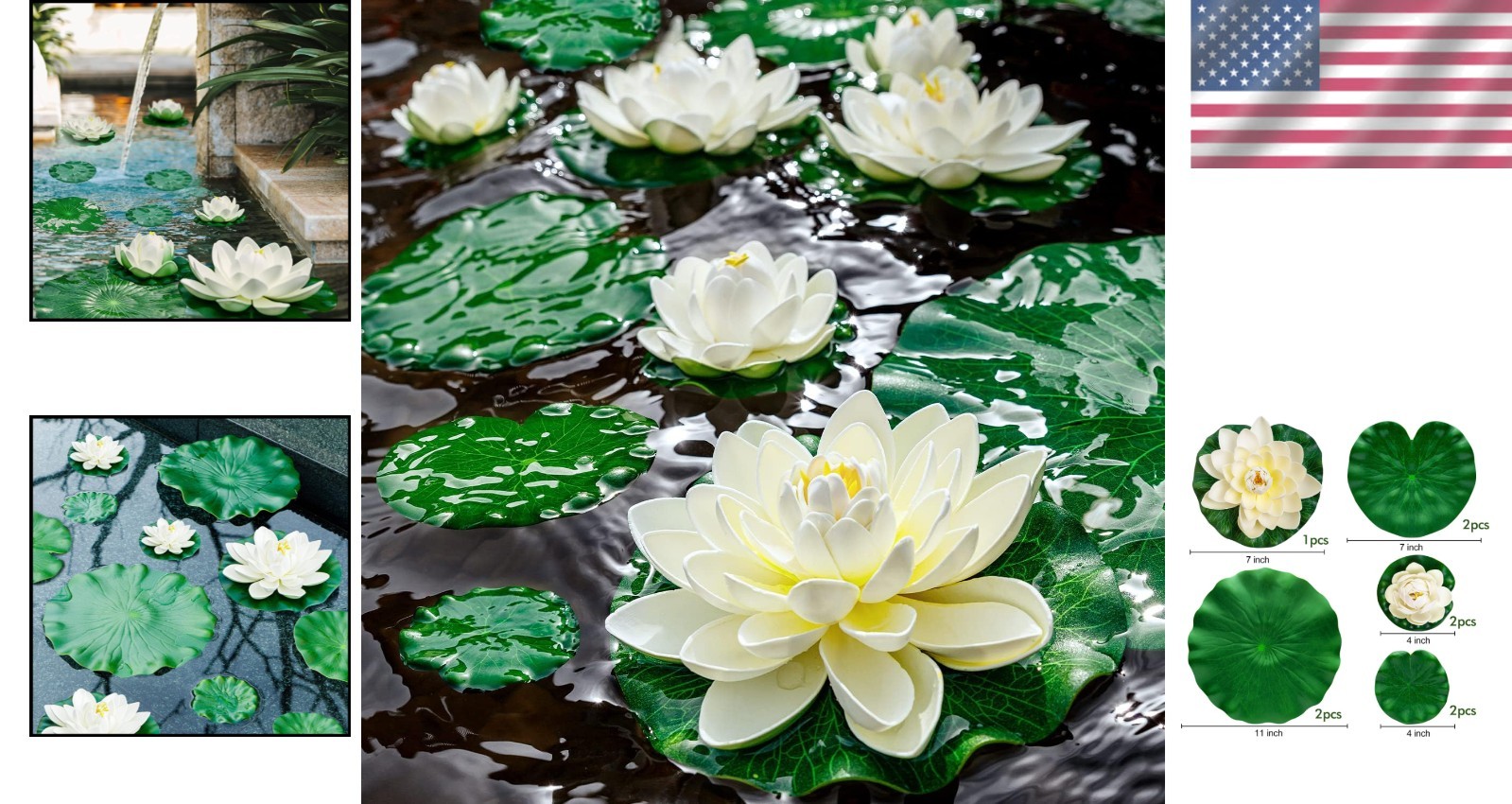 Charming 9 PCS Irregular Foam Lily Pads – Perfect for Summer Garden Decor