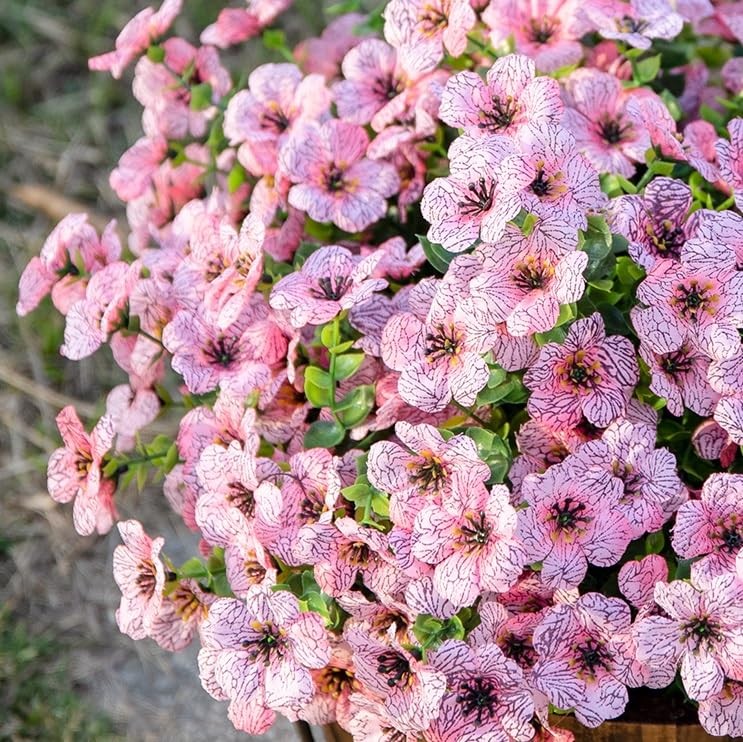 HyeFlora Artificial Flowers for Outdoor Indoor Garden Home Decoration, Faux F…