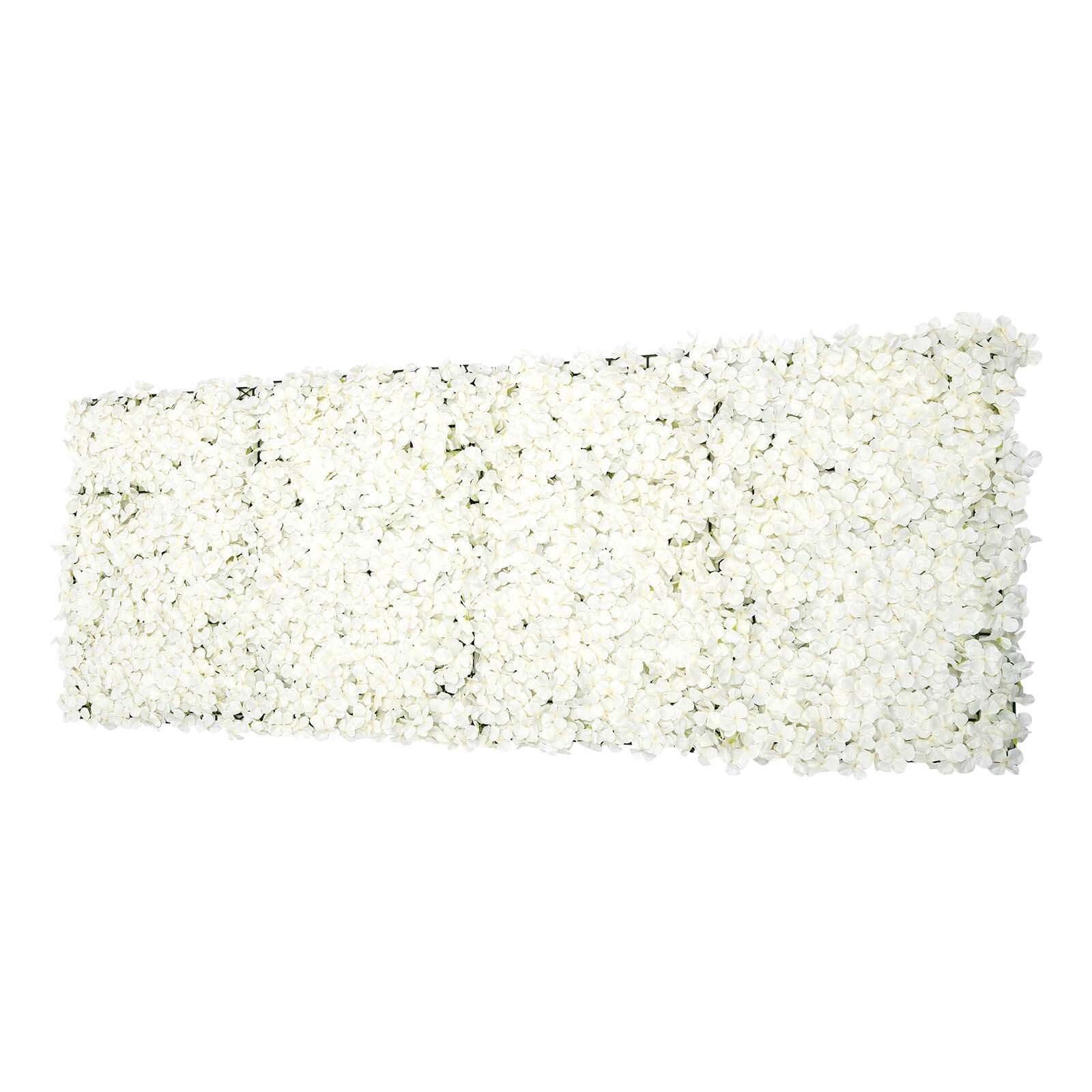 20 Pcs Silk Artificial Hydrangea Flower Wall Panels Wedding Backdrops Mats White