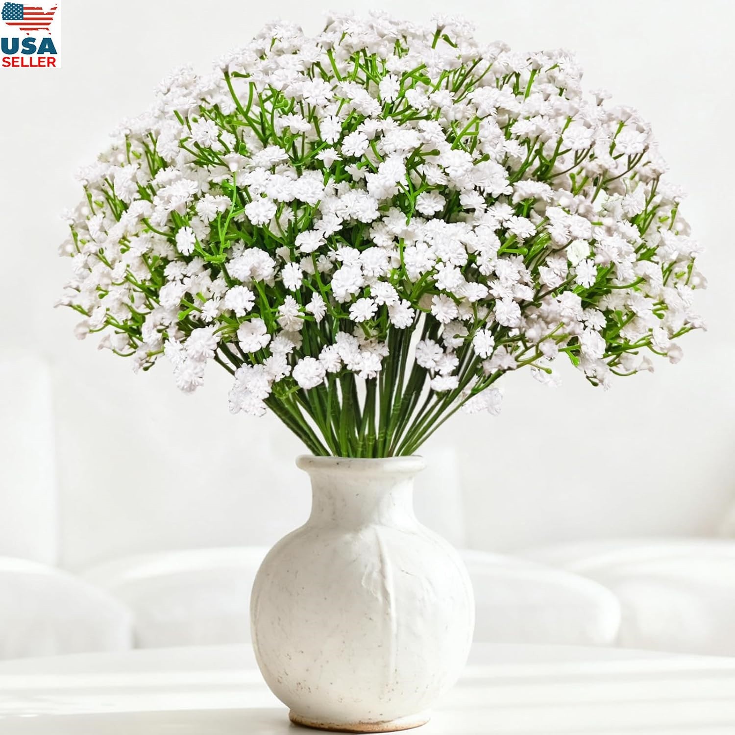 20× Baby Breath Artificial Flowers Gypsophila Faux White Flowers Outdooor Party