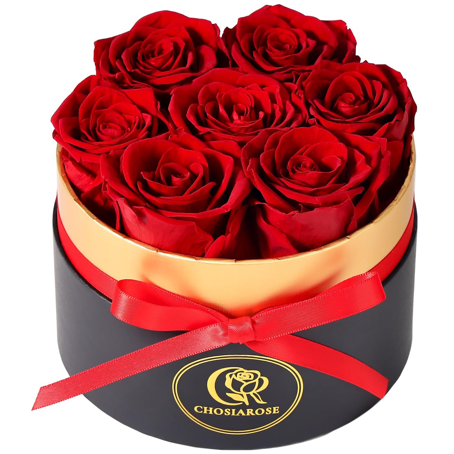 Roses Forever Flowers for Delivery – 7 Forever Preserved Roses in , Preserved…