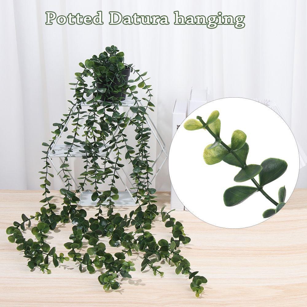 Fake Hanging Plants with Pot Artificial Vines Potted Home Indoor Outdoor Decor