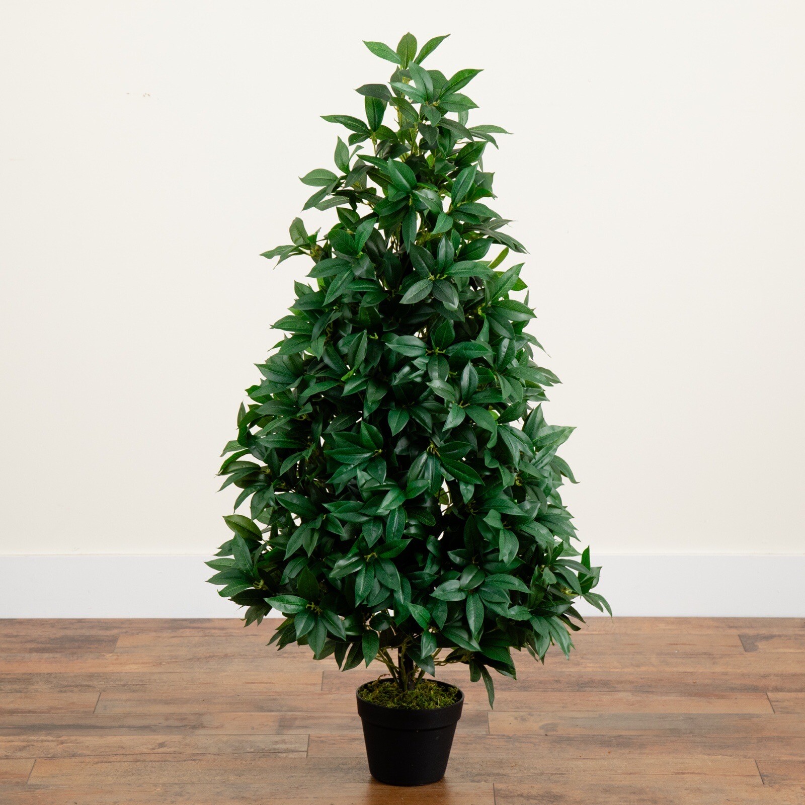 4’ Bay Leaf Artificial Topiary Tree UV (Indoor/Outdoor) Home Decor. Retail $180