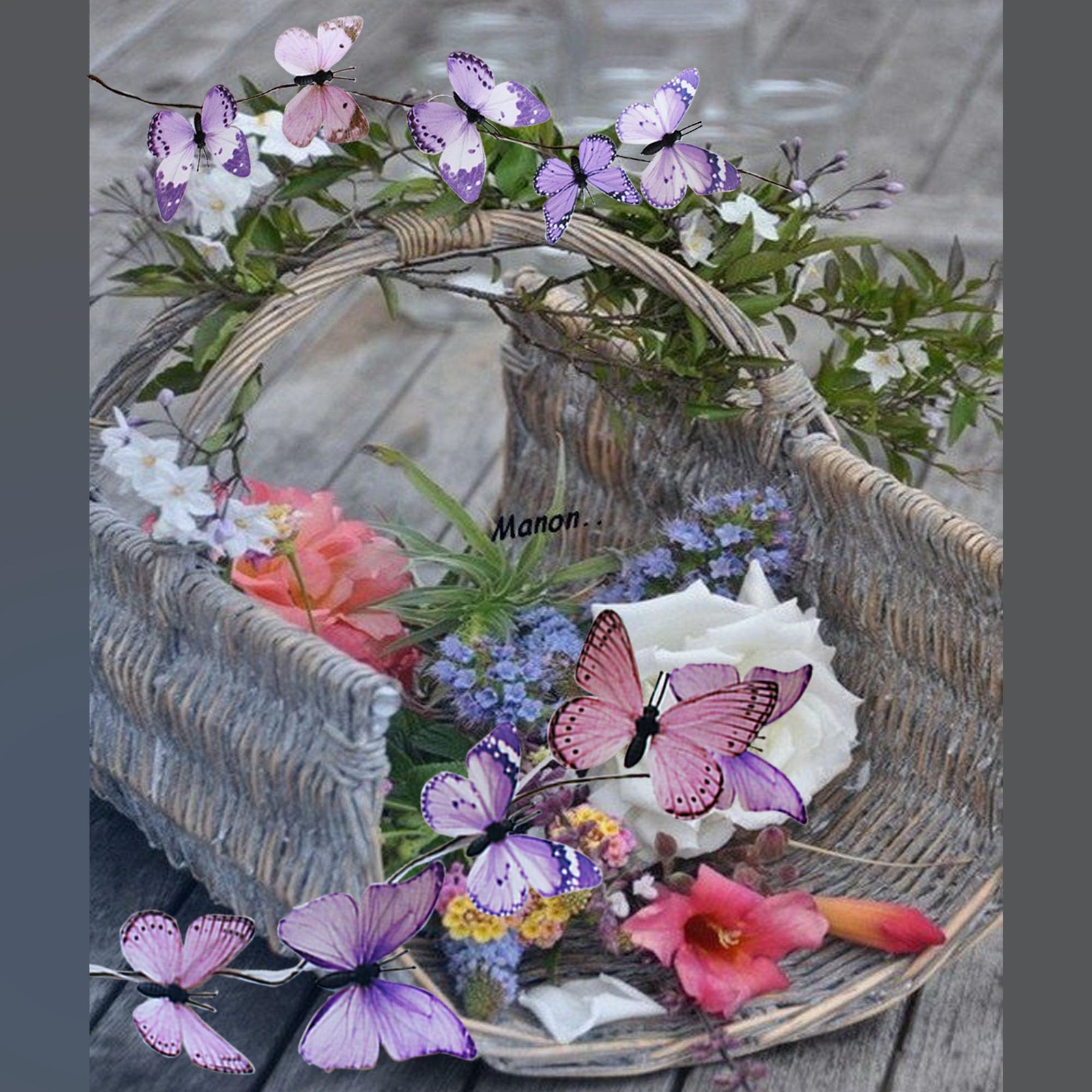 Artificial Butterfly Garland, Fake Butterfly Decorative Vines, DIY 3D Unique …