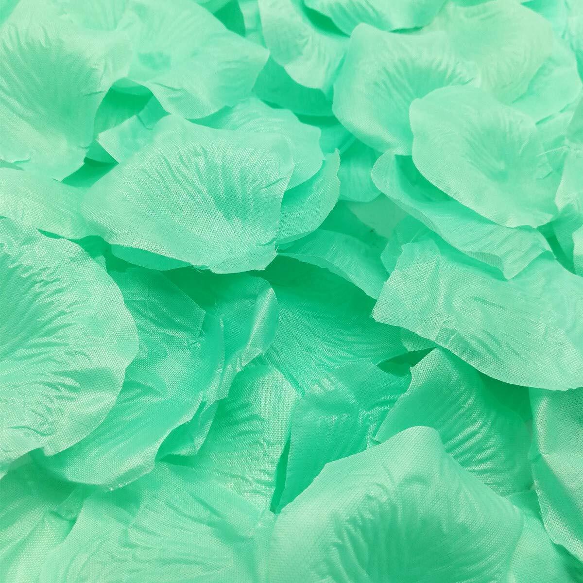 1000 Pieces Silk Rose Petals Artificial Flower Wedding Party Decoration Mint