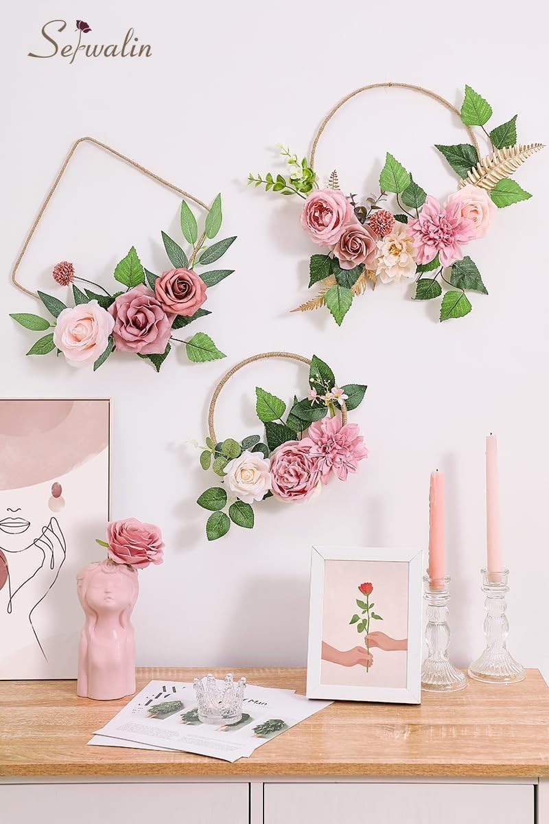 DIY Artificial Flowers in Dusty Pink for Spring Centerpieces and Arrangements