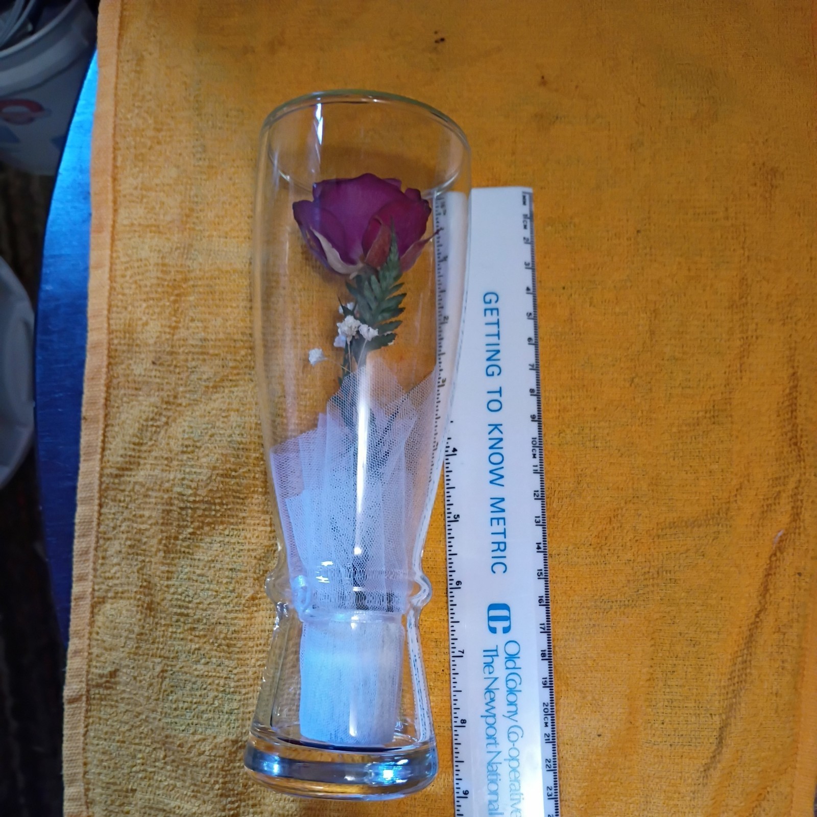 Beautiful Vintage Preserved Flowers Handmade Real Rose Sealed Glass