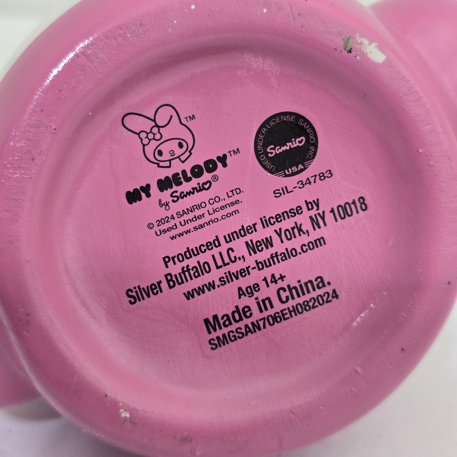 My Melody sanrio 3 Inch Ceramic Mini Planter Artificial Succulent Decor Pink