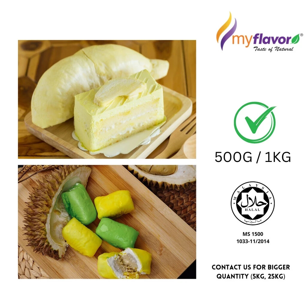 Myflavor Musang King Durian Emulco 500G – Premium Durian Flavor Paste for Cakes,