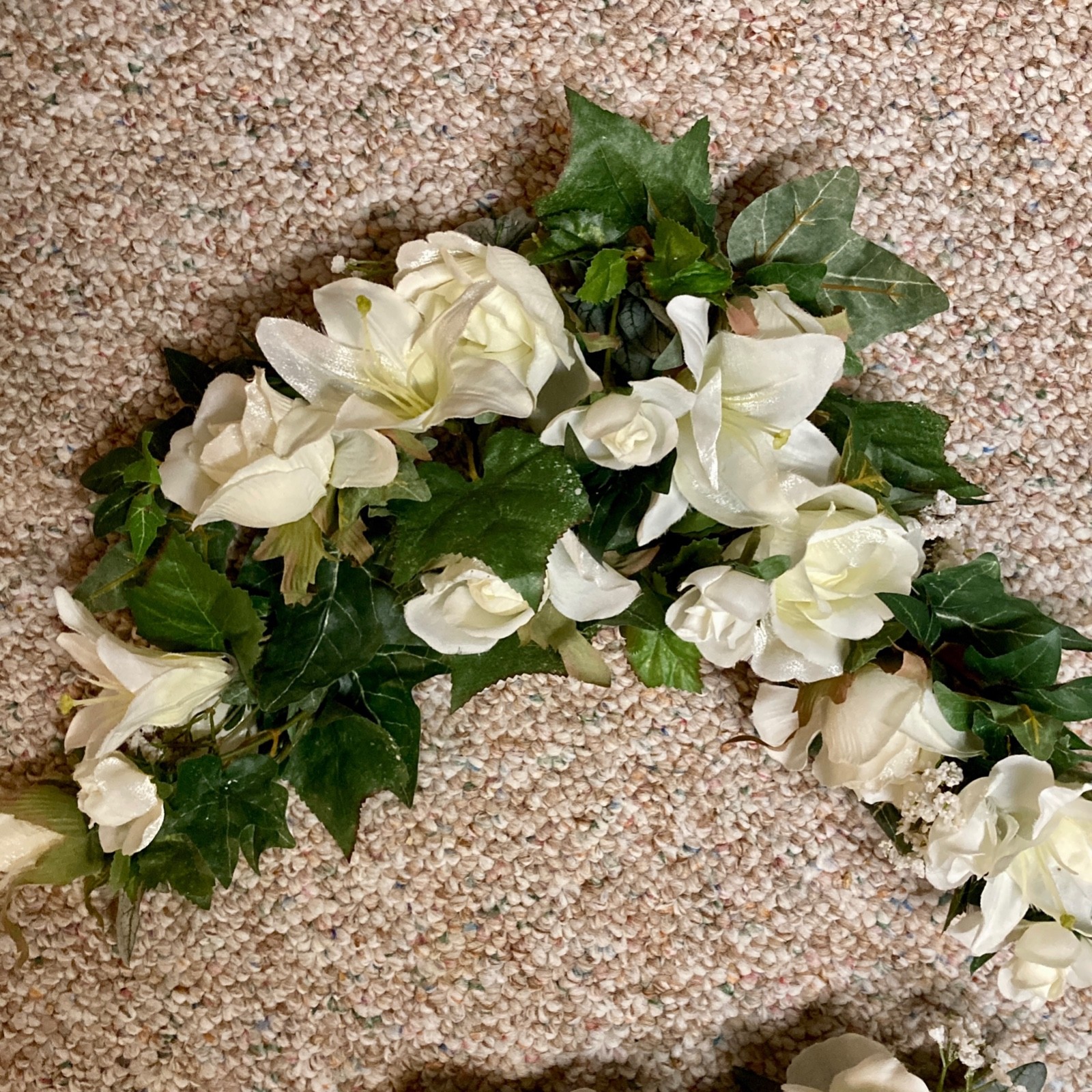 2 Wedding Arch Flower White Silk Garland Backdrop Artificial Swag Home Interiors