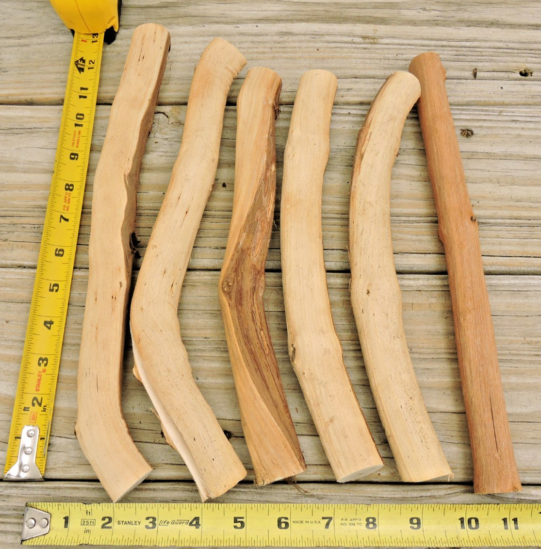 6 Grapevine Wood Stick Section 7/8~1 3/16″D 10~12″L Driftwood Decor Crafts
