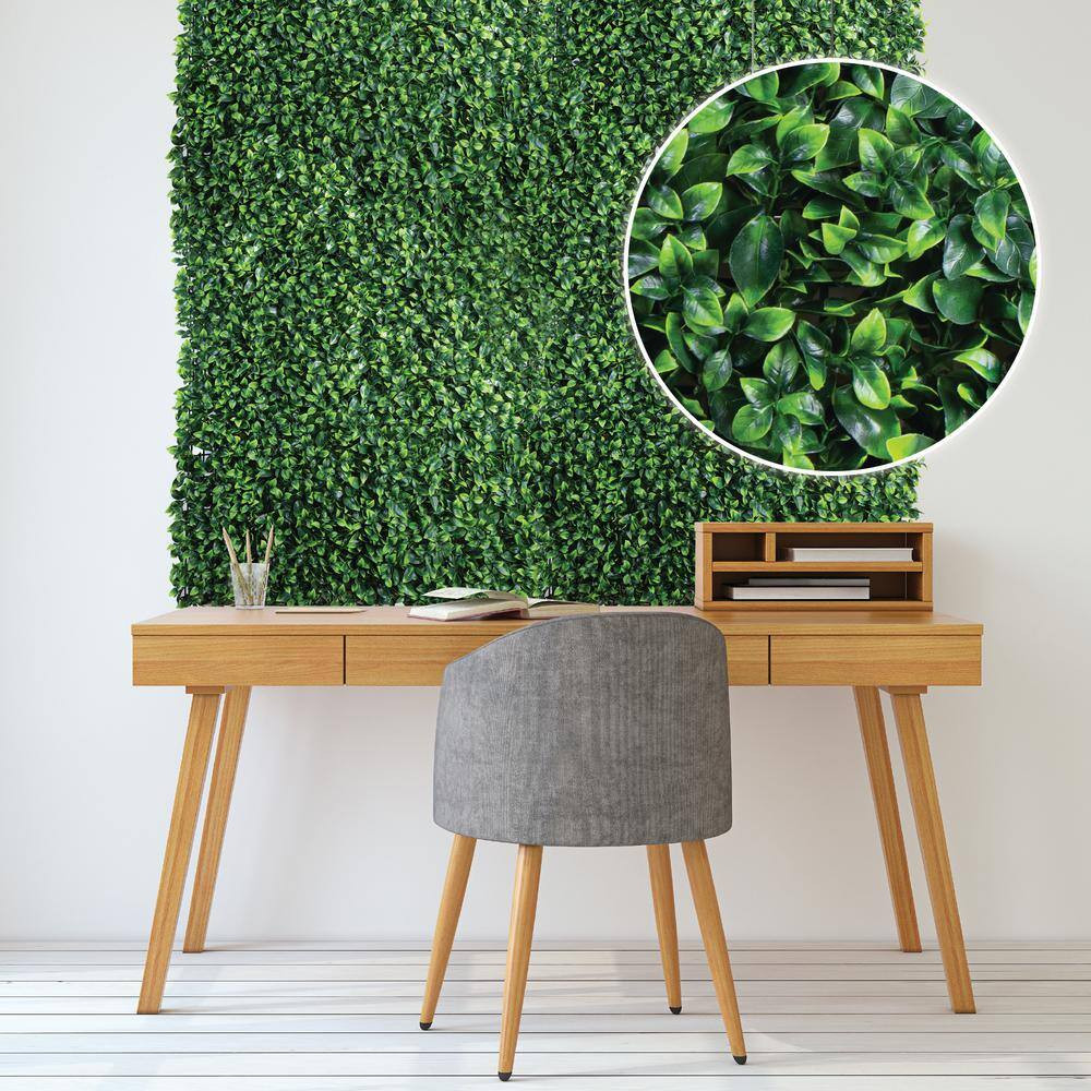 19 In. Green Artificial Gardenia 20 In. X 20 In. Foliage Panel 12-Pieces