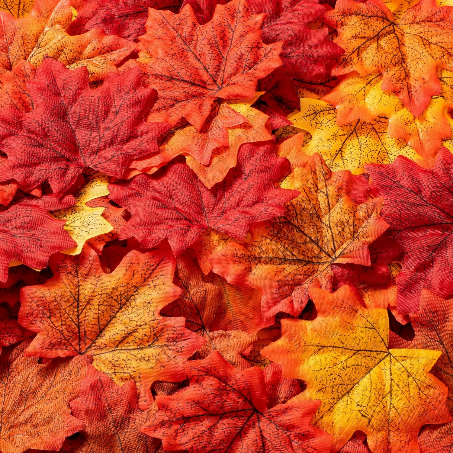 360 Pcs 8Cm/3.1Inch Artificial Maple Leaves 6 Colors Fall Leaves Thanksgiving Da